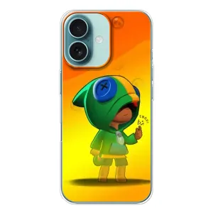 Чехол для iPhone 16 Бравл Старс (VPrint) (Хлопчик Леон)