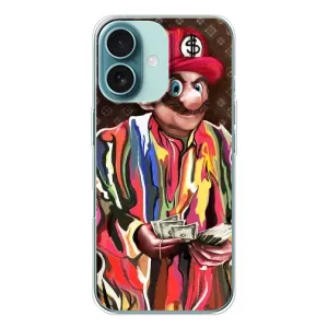 Брендновые Чехлы для iPhone 16 - (PREMIUMPrint) (Mario LV)