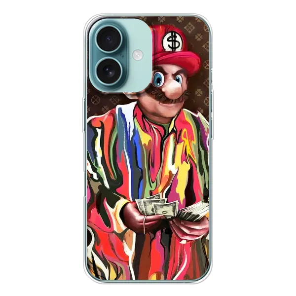 Чохол з принтом «Mario LV» для iPhone 16