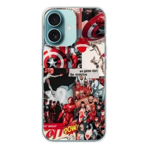 Чохол МАРВЕЛ для Айфон 16 (AlphaPrint) (Марвел Комикс)