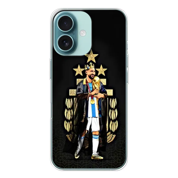 Чохол з принтом «Мессі Король» для iPhone 16 Чохол з принтом «Мессі Король» для iPhone 16