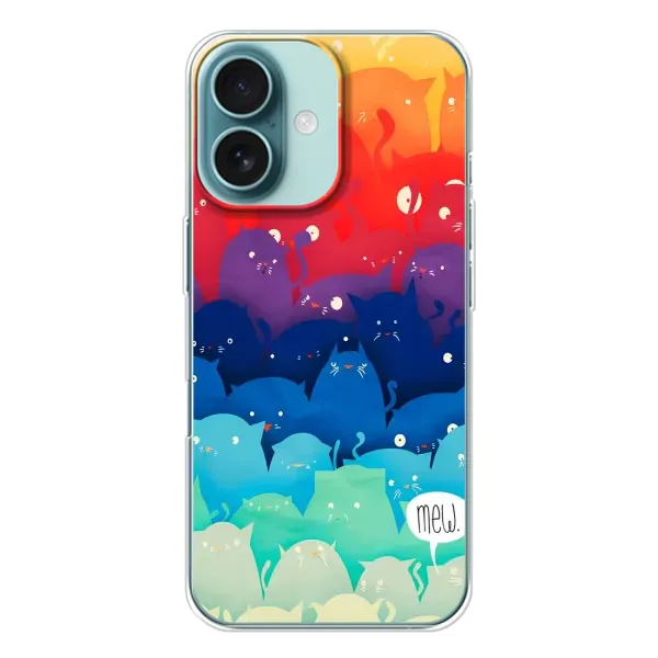 Чохол з принтом «Mew» для iPhone 16 Чохол з принтом «Mew» для iPhone 16