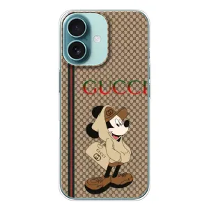 Чохли GUCCI для Айфон 16 (AlphaPrint) (Mickey GUCCI)