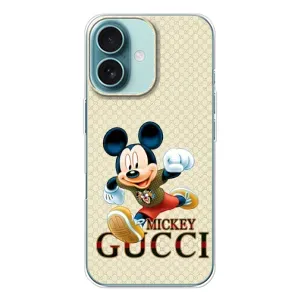 Чехол Disney Mouse iPhone 16 (PREMIUMPrint) (Mikki Gucci)