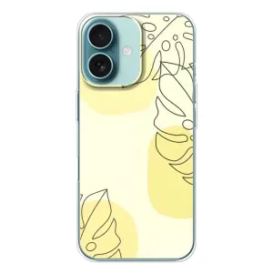 Силиконовый чехол с принтом в цветах на iPhone 16