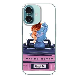 Чехол с печатью для iPhone 16 - (Мода) (AlphaPrint) (На машине)
