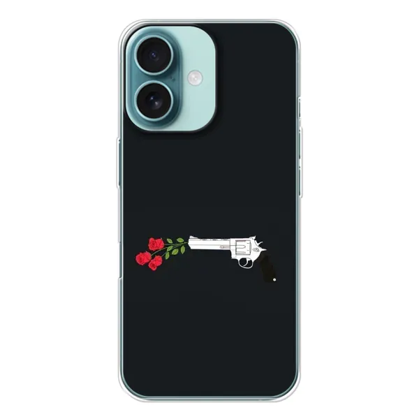 Чехол с принтом «Неожиданные цветы» для iPhone 16