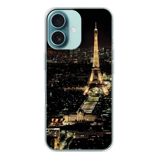 Чохол з принтом «Нічний Париж» для iPhone 16