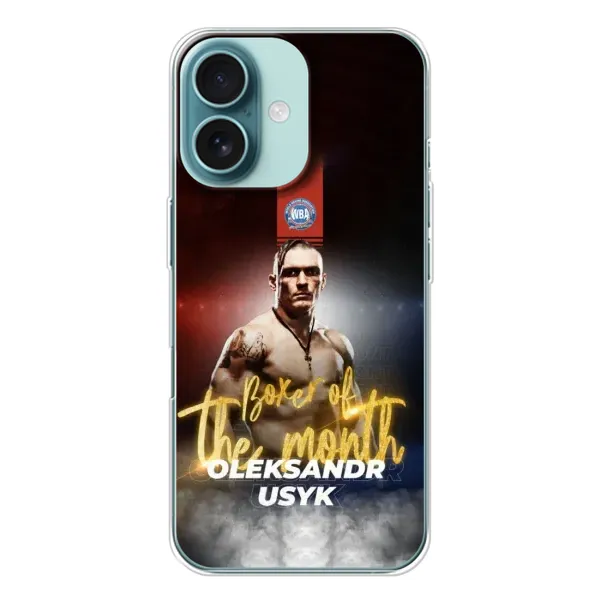 Чохол з принтом «Olexandr Usyk» для iPhone 16 Чохол з принтом «Olexandr Usyk» для iPhone 16