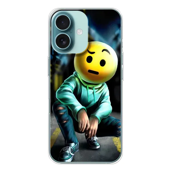 Чохол з принтом «Хлопець смайл» для iPhone 16