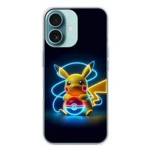 Чехол с Пикачу на iPhone 16 (Покемон)