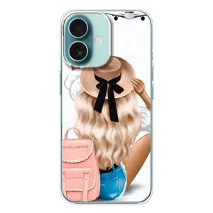Чехол с печатью для iPhone 16 - (Мода) (AlphaPrint) (Путешествие)