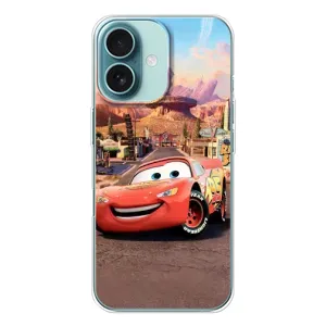 Силиконовый чехол Маквин для iPhone 16 (Радиаторный Спрингс Маквин)