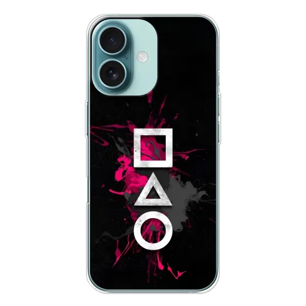 Чехол с принтом «Символы Игра кальмара» для iPhone 16