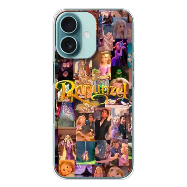Чехол с принтом «Коллаж Рапунцель» для iPhone 16