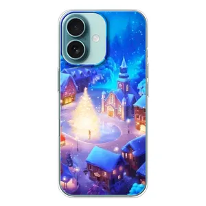 Різдвяні Чохли для iPhone 16 (VPrint) (Різдвяне місто)