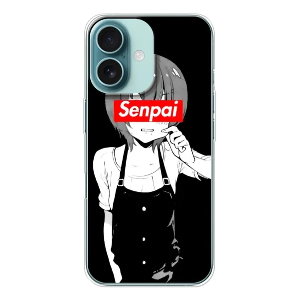 Чохол з принтом «Senpai» для iPhone 16