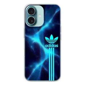 Чохли Адидас для iPhone 16 (AlphaPrint) (Синій Адідас)