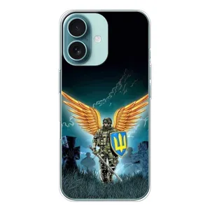 Чехлы с картинкой ЗСУ для iPhone 16 (AlphaPrint) (Солдат ЗСУ)