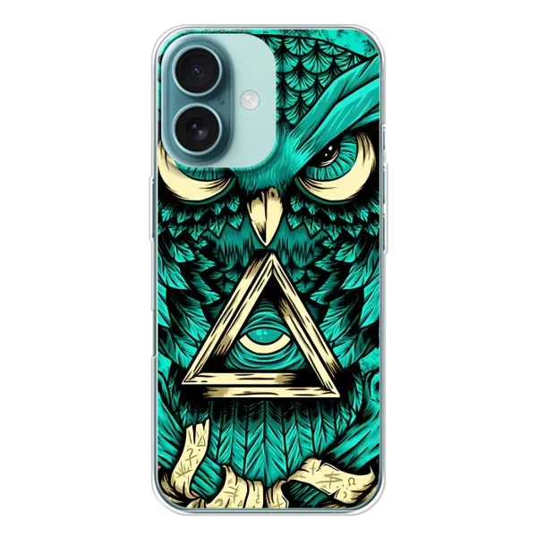 Чохол з принтом «Сова з оком» для iPhone 16