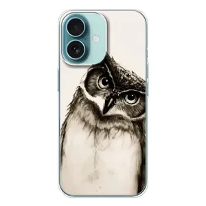 Чохол з пташками на iPhone 16 (VPrint) (Сова)