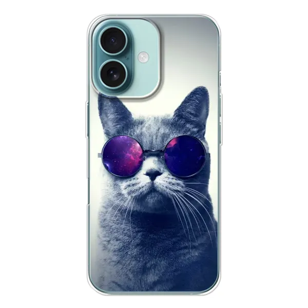 Чохол з принтом «Стильний кіт» для iPhone 16