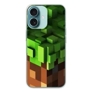 Чехол Майнкрафт на iPhone 16 (AlphaPrint) Minecraft