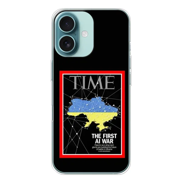Чехол с принтом «TIME Ukraine» для iPhone 16