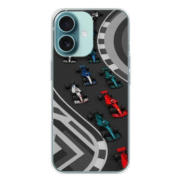Чехол с принтом «Трасса Ф1» для iPhone 16
