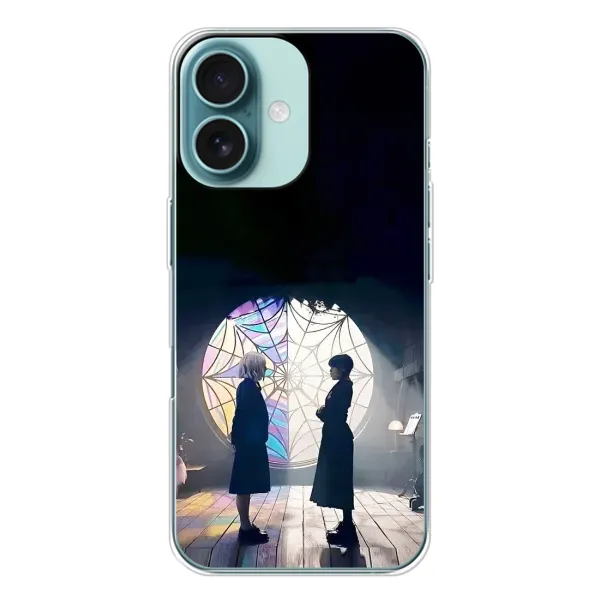 Чехол с принтом «Уэнздей и Инид» для iPhone 16