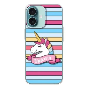 Чехол для Айфон 16 - (Единорожки - Новинки) (AlphaPrint) (Unicorn)