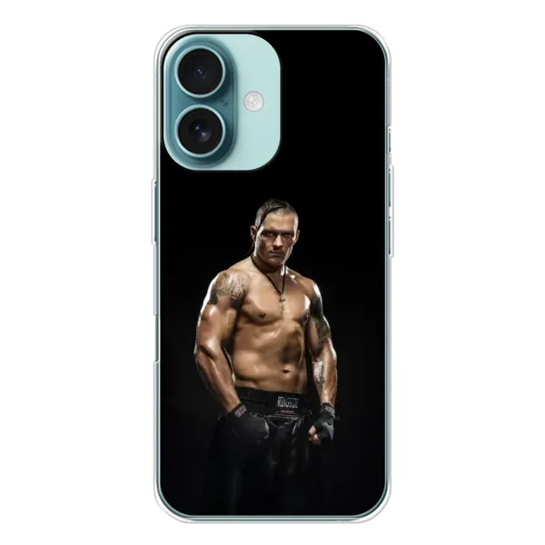 Чохол з принтом «Чемпіон Олександр Усик» для iPhone 16 Чохол з принтом «Чемпіон Олександр Усик» для iPhone 16