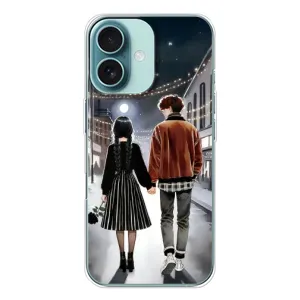 Чехол с дизайном Венздей 2 на iPhone 16 (Уэнздей и Тайлер)