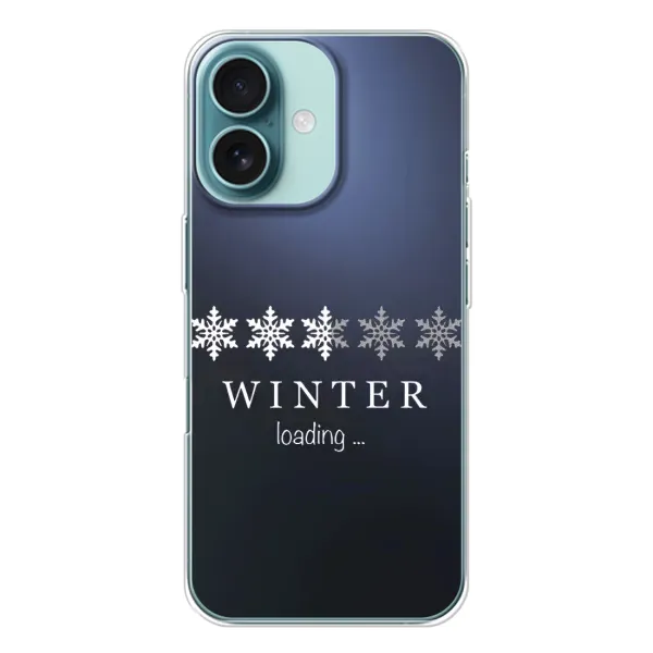Чехол с принтом «Winter loading» для iPhone 16