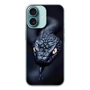 Чехол с принтом «Черная змея» для iPhone 16