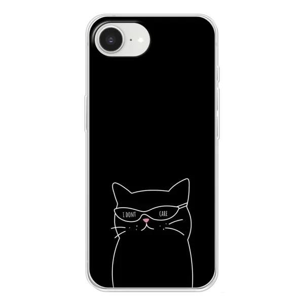 Чехол с принтом «Равнодушный кот» для iPhone 16e