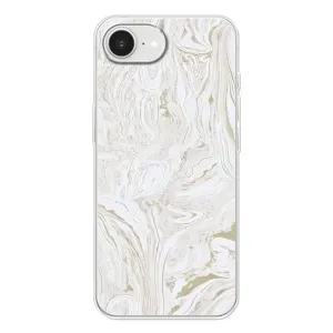 Мраморний чехол на iPhone 16е (VPrint) (Білий мрамор)