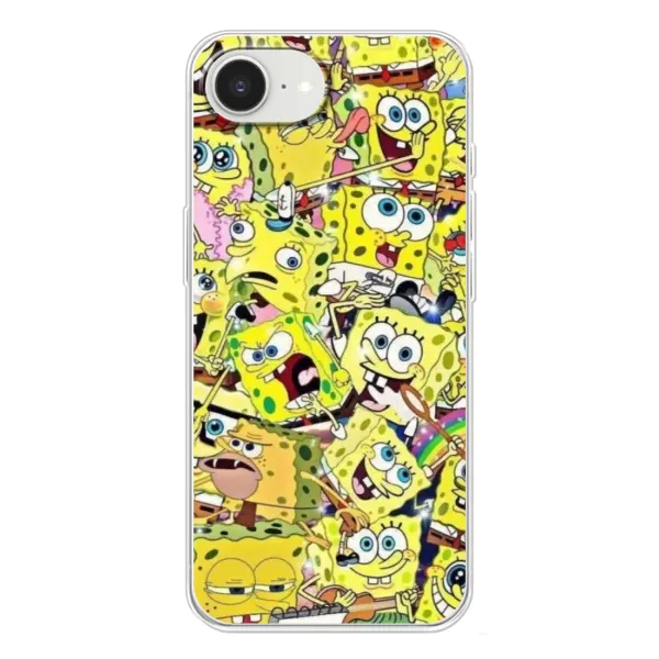 Чохол з принтом «Емоції Спан Боба» для iPhone 16e