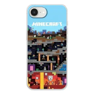 Чехол Майнкрафт на iPhone 16е (AlphaPrint) Minecraft (фон Minecraft)