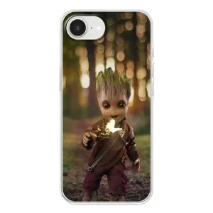 Чехол МАРВЕЛ для Айфон 16е (AlphaPrint) (I am Groot)