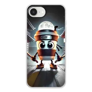 Чехол с мемом Тралалело тралала на iPhone 16e (Капучино асасино)