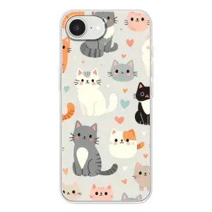 Чохол з малюнком кіт на iPhone 16е (Колаж котів)