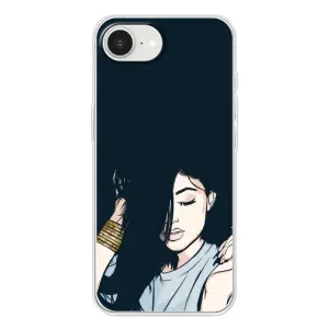 Чехол с печатью для iPhone 16е - (Мода) (AlphaPrint) (Красивая девочка)