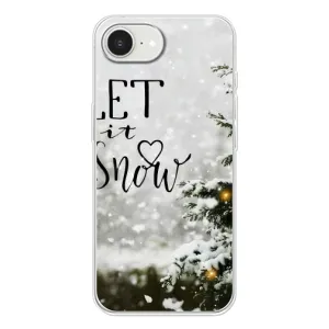 Новогодние, Праздничные Чехлы для iPhone 16е - 2024 год (Let it snow)