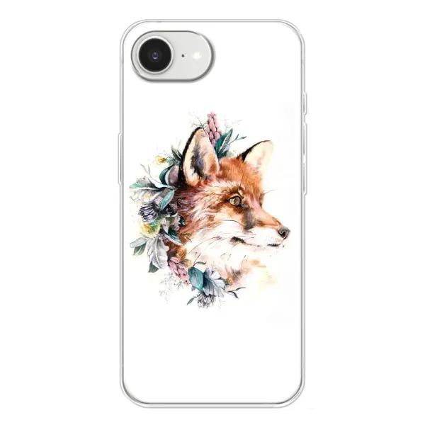 Чехол с принтом «Лисичка в цветочках» для iPhone 16e