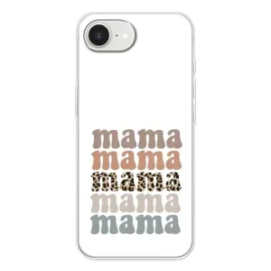 Чехлы для мамы на iPhone 16е (Текстовый коллаж мама)