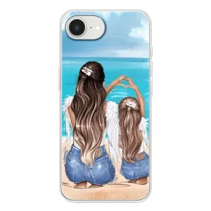 Чехол с печатью для iPhone 16е - (Мама с ребенком) (AlphaPrint)