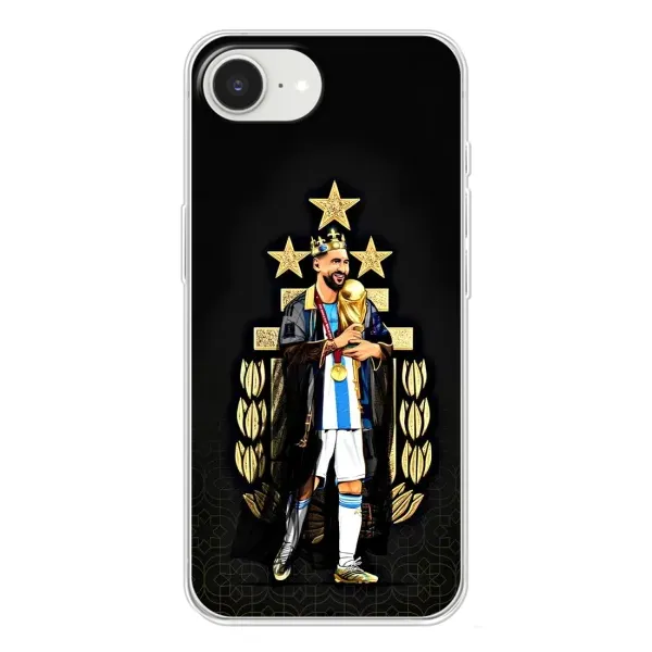Чехол с принтом «Месси Король» для iPhone 16e