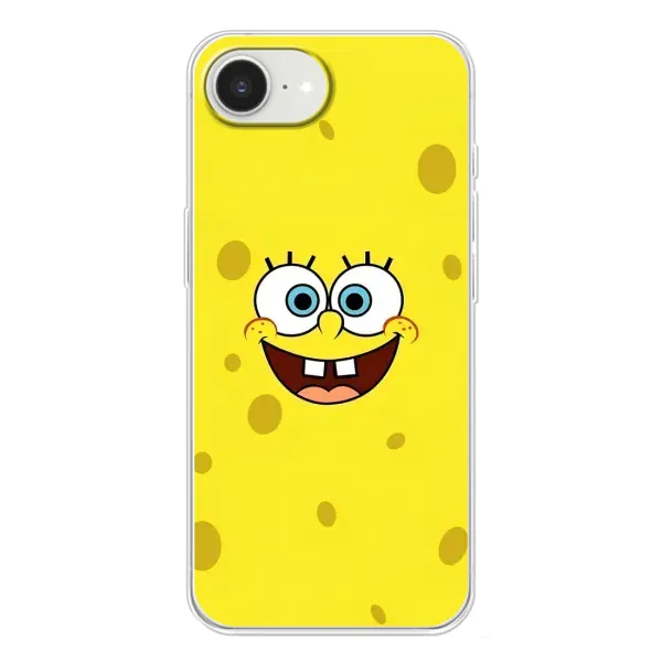Чехол с принтом «Мордашка Спанч Боба» для iPhone 16e