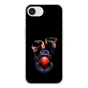 Чехол с Обезьянами iPhone 16е - (AlphaPrint)